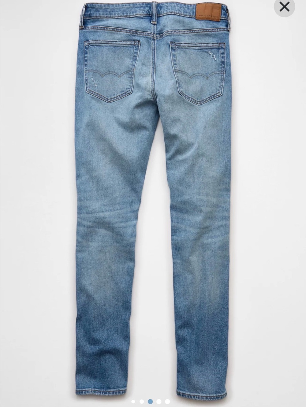 American Eagle AirFlex+ TENCEL™ Fibers Patched Athletic Skinny Jean Size 38/30 - Picture 6 of 7